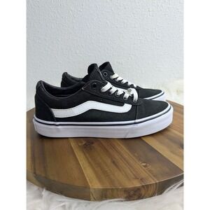 Vans Old Skool Women 6 Black White Low Top Side Stripe Skate Sneakers 500714